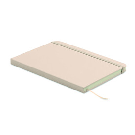 DIN A5 Notizbuch recy. PU - Off White bedrucken, Art.-Nr. MO3124-43