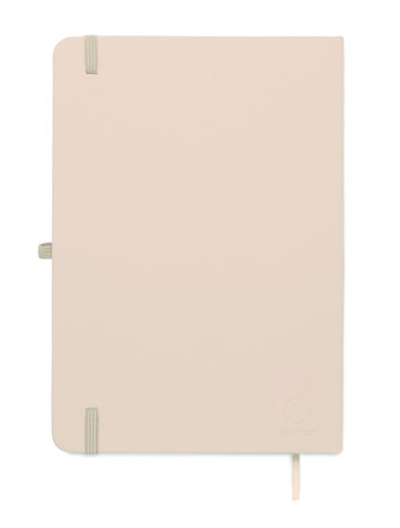 DIN A5 Notizbuch recy. PU - Off White bedrucken, Art.-Nr. MO3124-43