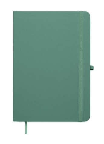 DIN A5 Notizbuch recy. PU - Petrol bedrucken, Art.-Nr. MO3124-20