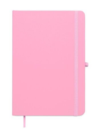 DIN A5 Notizbuch recy. PU - Babyrosa bedrucken, Art.-Nr. MO3124-11