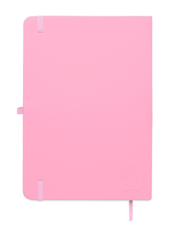 DIN A5 Notizbuch recy. PU - Babyrosa bedrucken, Art.-Nr. MO3124-11