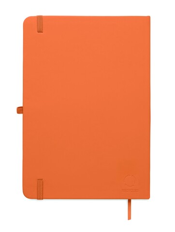DIN A5 Notizbuch recy. PU - Orange bedrucken, Art.-Nr. MO3124-10