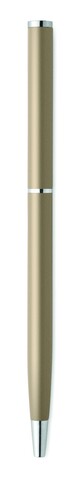 Drehkugelschreiber recy. Alu - Champagne bedrucken, Art.-Nr. MO3139-19