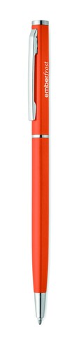 Drehkugelschreiber recy. Alu - Orange bedrucken, Art.-Nr. MO3139-10 Drehkugelschreiber recy. Alu - Orange bedrucken, Art.-Nr. MO3139-10