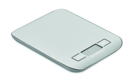 Digitale Küchenwaage 5kg - Silber bedrucken, Art.-Nr. MO3142-14