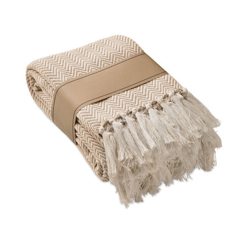 Decke recycelter Polycotton - Beige bedrucken, Art.-Nr. MO3143-13 Decke recycelter Polycotton - Beige bedrucken, Art.-Nr. MO3143-13