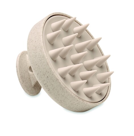 Kopfhaut-Massagebürste - Beige bedrucken, Art.-Nr. MO3164-13 Kopfhaut-Massagebürste - Beige bedrucken, Art.-Nr. MO3164-13