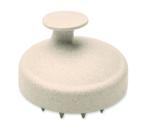 Kopfhaut-Massagebürste - Beige bedrucken, Art.-Nr. MO3164-13 Kopfhaut-Massagebürste - Beige bedrucken, Art.-Nr. MO3164-13