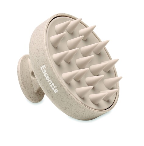 Kopfhaut-Massagebürste - Beige bedrucken, Art.-Nr. MO3164-13 Kopfhaut-Massagebürste - Beige bedrucken, Art.-Nr. MO3164-13