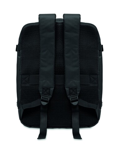 Rucksack in Kabinengröße - Schwarz bedrucken, Art.-Nr. MO3195-03