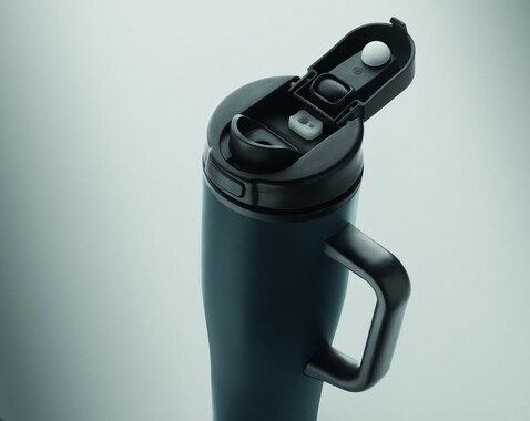 Doppelwandiger Becher 900ml - Marineblau bedrucken, Art.-Nr. MO3213-85