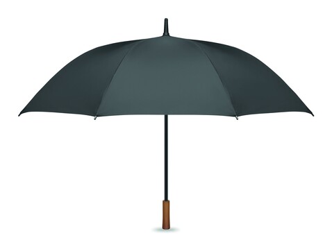 27" Regenschirm Holzgriff - Steingrau bedrucken, Art.-Nr. MO3220-15