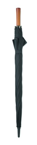 27" Regenschirm Holzgriff - Steingrau bedrucken, Art.-Nr. MO3220-15