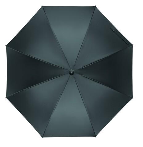 27" Regenschirm Holzgriff - Steingrau bedrucken, Art.-Nr. MO3220-15