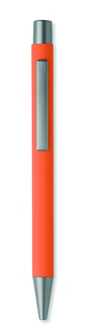 Druckkugelschreiber recy. Alu - Orange bedrucken, Art.-Nr. MO3222-10 Druckkugelschreiber recy. Alu - Orange bedrucken, Art.-Nr. MO3222-10