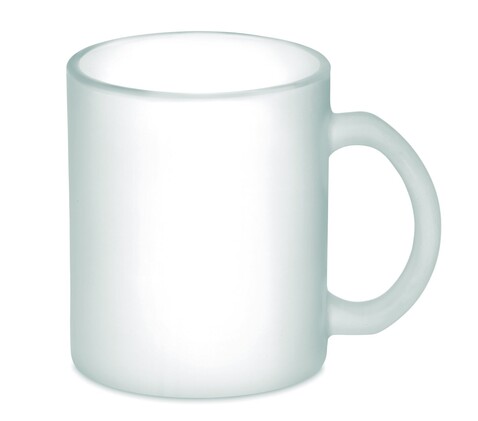 Kaffeebecher aus Glas 300 ml - Transparent Weiß bedrucken, Art.-Nr. MO6117-26