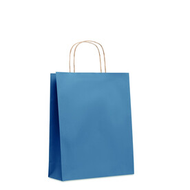Papiertüte, medium 90 g/m² - Blau bedrucken, Art.-Nr. MO6173-04