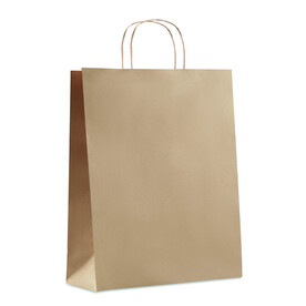 Papiertüte, groß 90 g/m² - Beige bedrucken, Art.-Nr. MO6174-13