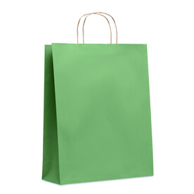 Papiertüte, groß 90 g/m² - Grün bedrucken, Art.-Nr. MO6174-09