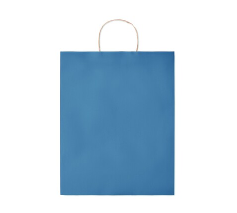 Papiertüte, groß 90 g/m² - Blau bedrucken, Art.-Nr. MO6174-04