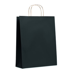 Papiertüte, groß 90 g/m² - Schwarz bedrucken, Art.-Nr. MO6174-03
