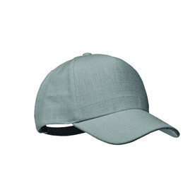 CAP 5 PANELS HANF 210G/M² - Grau bedrucken, Art.-Nr. MO6176-07