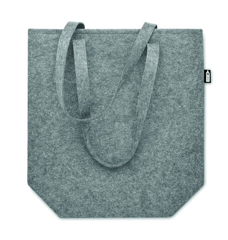 Shopping Tasche RPET-Filz - Grau bedrucken, Art.-Nr. MO6185-07 Shopping Tasche RPET-Filz - Grau bedrucken, Art.-Nr. MO6185-07