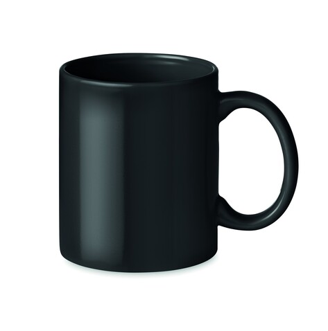 Keramik Kaffeebecher 300ml - Schwarz bedrucken, Art.-Nr. MO6208-03 Keramik Kaffeebecher 300ml - Schwarz bedrucken, Art.-Nr. MO6208-03