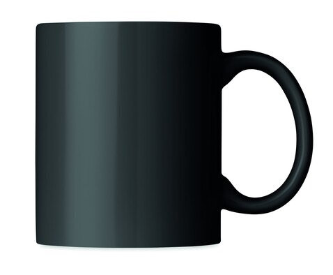 Keramik Kaffeebecher 300ml - Schwarz bedrucken, Art.-Nr. MO6208-03 Keramik Kaffeebecher 300ml - Schwarz bedrucken, Art.-Nr. MO6208-03