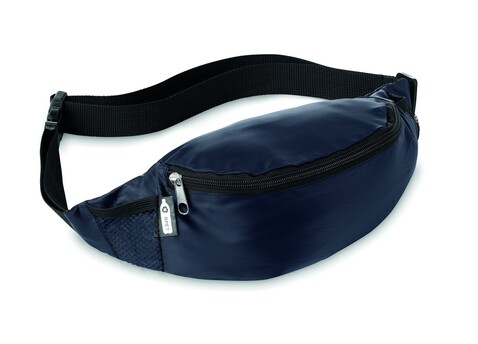 Gürteltasche 210D RPET - Marineblau bedrucken, Art.-Nr. MO6213-85