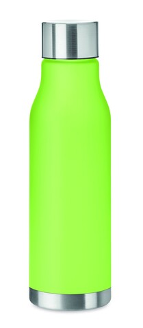 Trinkflasche RPET 600ml - Transparent Limettengrün bedrucken, Art.-Nr. MO6237-51