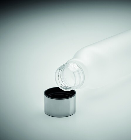 Trinkflasche RPET 600ml - Transparent Weiß bedrucken, Art.-Nr. MO6237-26 Trinkflasche RPET 600ml - Transparent Weiß bedrucken, Art.-Nr. MO6237-26