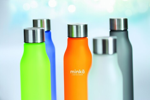 Trinkflasche RPET 600ml - Transparent Weiß bedrucken, Art.-Nr. MO6237-26 Trinkflasche RPET 600ml - Transparent Weiß bedrucken, Art.-Nr. MO6237-26