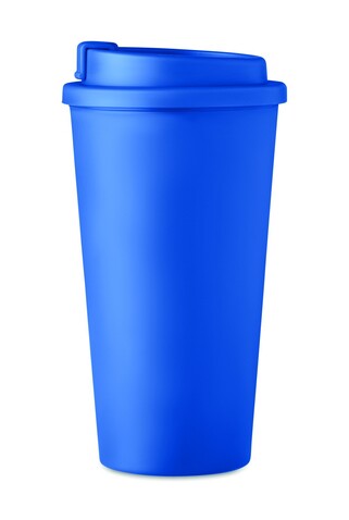 Doppelwandiger Becher 450ml - Blau bedrucken, Art.-Nr. MO6244-04