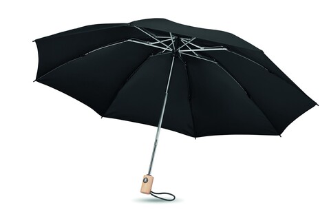 Regenschirm 23''RPET - Schwarz bedrucken, Art.-Nr. MO6265-03