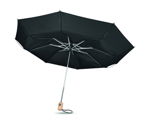 Regenschirm 23''RPET - Schwarz bedrucken, Art.-Nr. MO6265-03