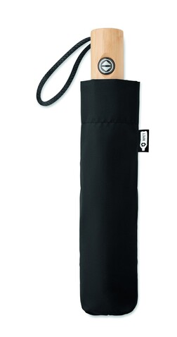 Regenschirm 23''RPET - Schwarz bedrucken, Art.-Nr. MO6265-03