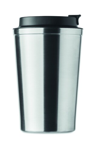 Doppelwandiger Becher 350ml - Mattsilber bedrucken, Art.-Nr. MO6276-16
