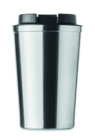 Doppelwandiger Becher 350ml - Mattsilber bedrucken, Art.-Nr. MO6276-16