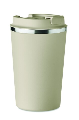 Doppelwandiger Becher 350ml - Beige bedrucken, Art.-Nr. MO6276-13