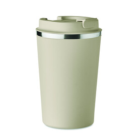 Doppelwandiger Becher 350ml - Beige bedrucken, Art.-Nr. MO6276-13