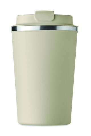 Doppelwandiger Becher 350ml - Beige bedrucken, Art.-Nr. MO6276-13