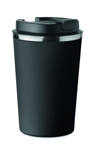 Doppelwandiger Becher 350ml - Schwarz bedrucken, Art.-Nr. MO6276-03 Doppelwandiger Becher 350ml - Schwarz bedrucken, Art.-Nr. MO6276-03