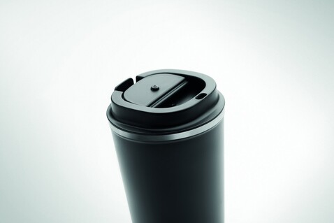 Doppelwandiger Becher 350ml - Schwarz bedrucken, Art.-Nr. MO6276-03 Doppelwandiger Becher 350ml - Schwarz bedrucken, Art.-Nr. MO6276-03