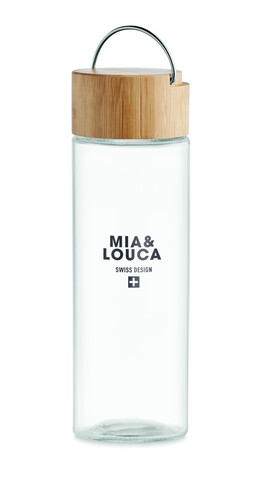 Trinkflasche Glas 500ml - Transparent bedrucken, Art.-Nr. MO6413-22 Trinkflasche Glas 500ml - Transparent bedrucken, Art.-Nr. MO6413-22