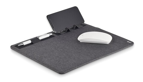 RPET Mousepad 15W - Steingrau bedrucken, Art.-Nr. MO6416-15
