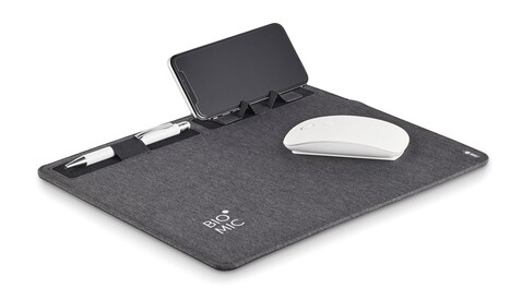 RPET Mousepad 15W - Steingrau bedrucken, Art.-Nr. MO6416-15