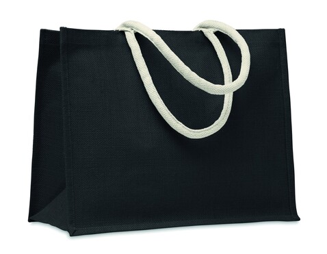 Einkaufstasche Jute - Schwarz bedrucken, Art.-Nr. MO6443-03