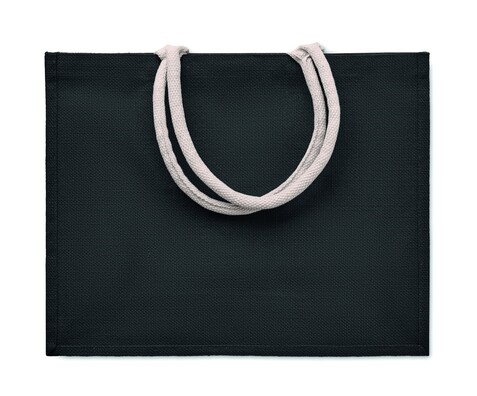 Einkaufstasche Jute - Schwarz bedrucken, Art.-Nr. MO6443-03