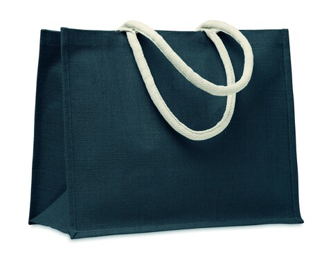 Einkaufstasche Jute - Blau bedrucken, Art.-Nr. MO6443-04